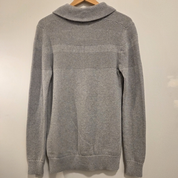 RW&CO Men’s Grey Knit Sweater XS 100% Cotton Slim Fit - Picture 6 of 8